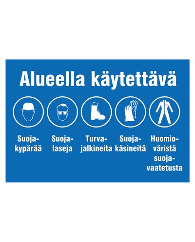 Kasutamiseks piirkonnas, kleebis, 300x400 mm