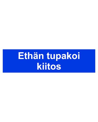 Palun ärge suitsetage, kleebis, 400x100 mm Palun ärge suitsetage, kleebis, 400x100 mm
