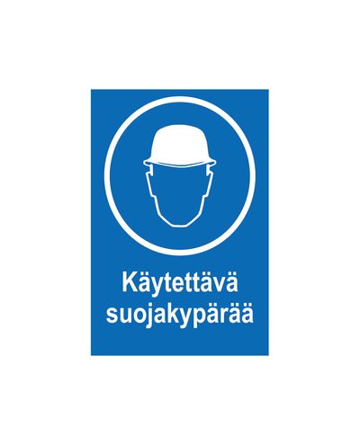 Kandke kaitsekiivrit, kleebis, 200x300 mm