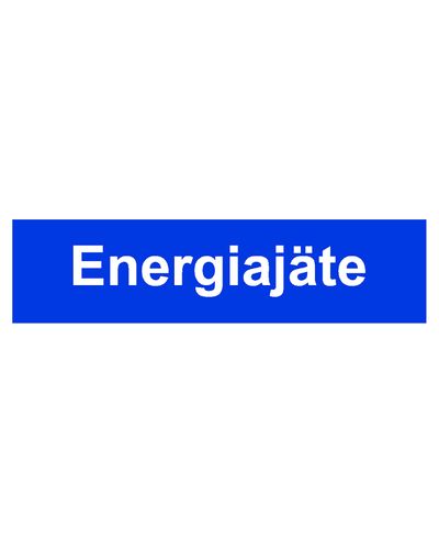 Energiajäätmed, kleebis, 400x100 mm