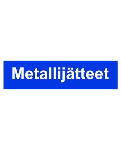 Metallijäätmed, kleebis, 400x100 mm