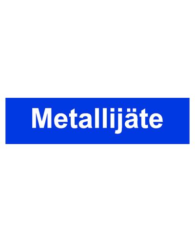 Metallijäätmed, kleebis, 400x100 mm