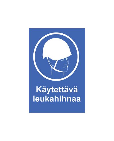 Kasutage lõuarihmaga, kleebis, 200x300 mm
