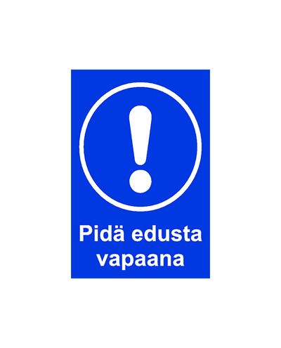 Hoidke esiosa vaba, kleebis, 200x300 mm