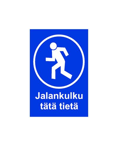 Jalakäijad siitpoolt, kleebis, 200x300 mm