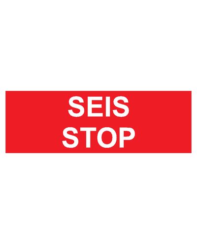 Stopp, kleebis, 400x100 mm