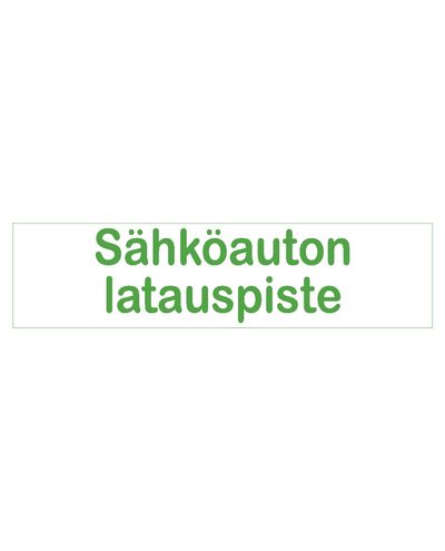 Elektriauto laadimispunkt, kleebis, 400x100 mm