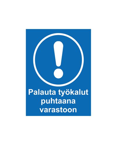 Tagastustööriistad, kleebis, 200x300 mm