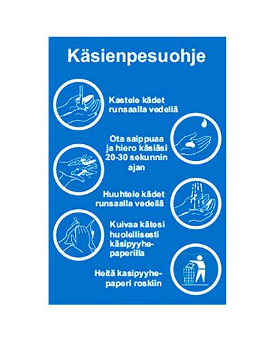 Kätepesujuhised, Ibond, 400x300mm