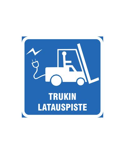 Tõstuki laadimispunkt, Kleebis, 300x300mm