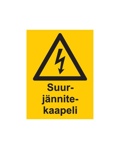 Kõrgepingekaabel, kleebis, 200x300 mm