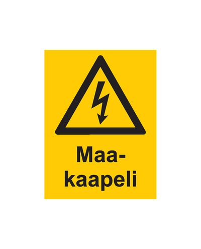 Maa-alune kaabel, kleebis, 200x300 mm