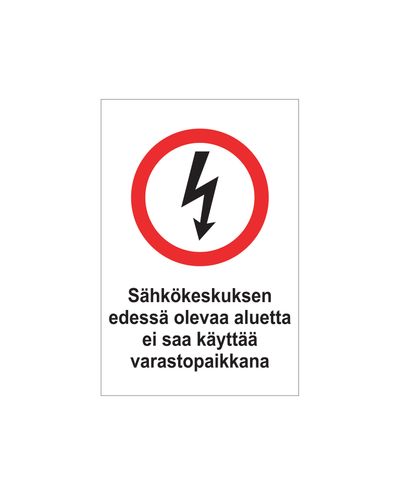 Elektrikilbi ees, kleebis, 200x300 mm