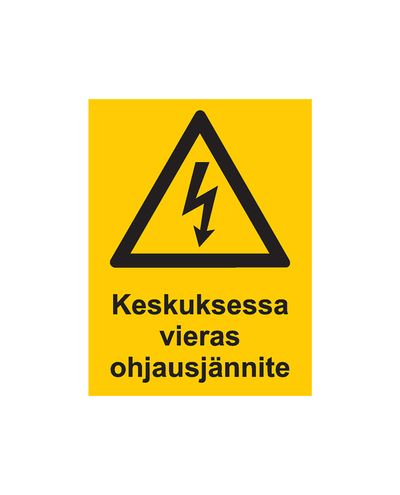 Väline juhtpinge juhtpaneelil, kleebis, 200x300 mm