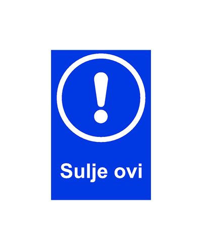 Sulge uks, kleebis, 200x300 mm