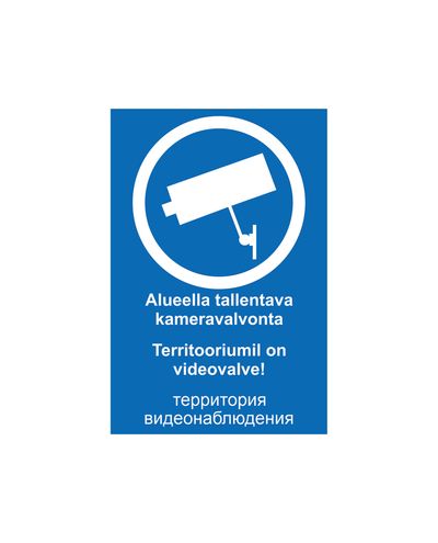 Kaameravalve Eesti Venemaa, Kleebis, 200x300 mm