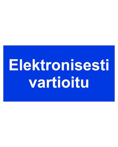 Elektrooniliselt kaitstud, kleebis, 400x200 mm
