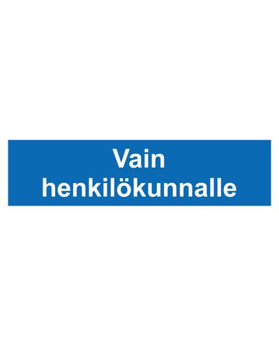 Ainult töötajatele, kleebis, 400x100 mm