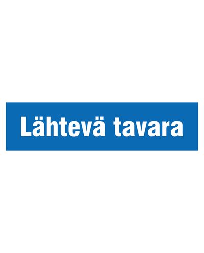 Väljaminev kaup, Silt, 400x100 mm