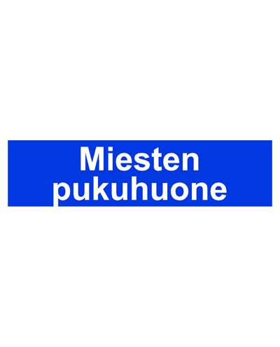 Meeste riietusruum, kleebis, 400x100 mm