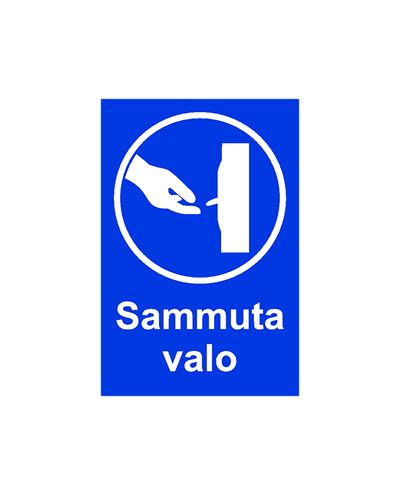 Lülita tuli välja, kleebis, 200x300 mm
