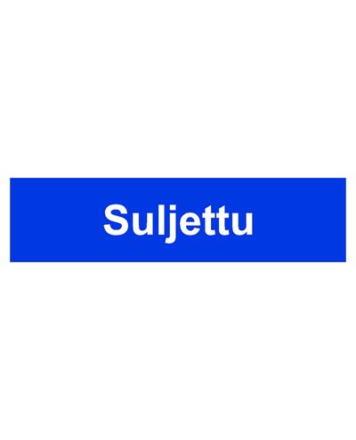 Suletud, Kleebis, 400x100 mm