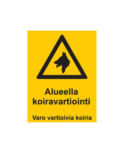 Koerte valvamine piirkonnas, kleebis, 200x300 mm