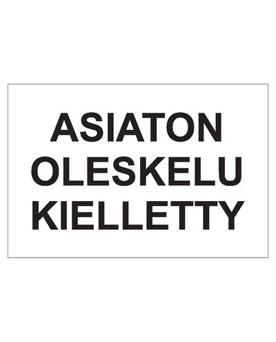 Sissepääs keelatud, kleebis, 200x300 mm