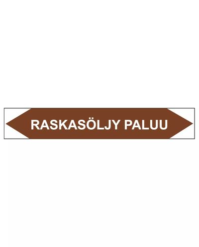 Raskasöljy tagastus, 160x25 mm Raskasöljy tagastus, 160x25 mm