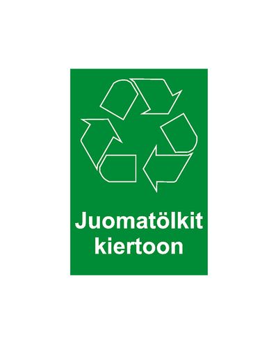 Joogipurgid taaskasutamiseks, kleebis, 200x300 mm