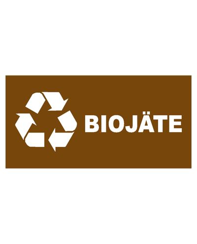 Biojäätmed, kleebis, 400x200 mm Biojäätmed, kleebis, 400x200 mm