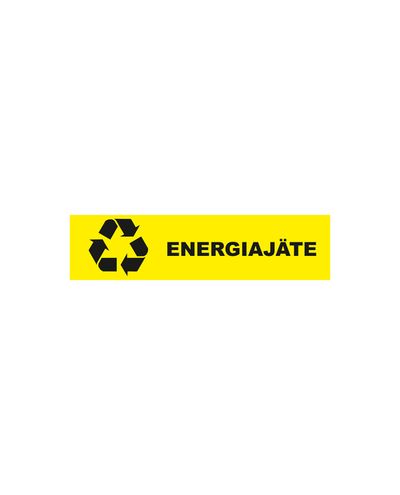 Energiajäätmete juhised, Plastik 1mm, 400x100mm