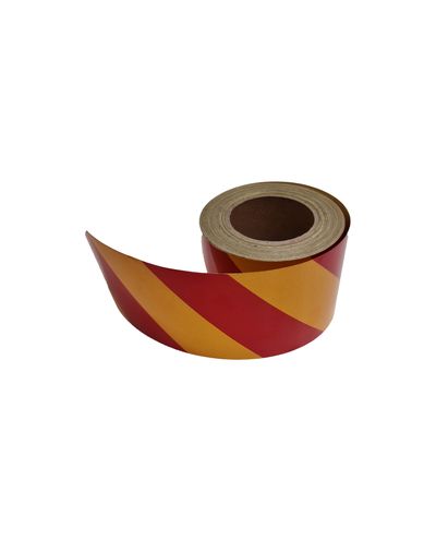 Helkurteip, punane/kollane 100mm*45m
