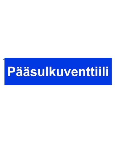 Peamine sulgeventiil, kleebis, 400x100 mm