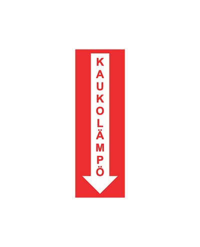 Kaugküte, Kleebis, 50x150 mm Kaugküte, Kleebis, 50x150 mm
