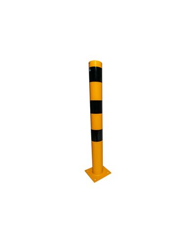 Poltidega kinnitatav turvapost, kollane/must, Ø114 mm / 1000 mm Poltidega kinnitatav turvapost, kollane/must, Ø114 mm / 1000 mm