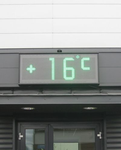 Kella ja temperatuuri näidikud