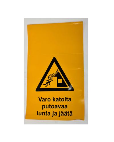 Hoiduge katuselt langeva lume ja jää eest – hoiatussilt tuleb riputada kinnistu piirdele Hoiduge katuselt langeva lume ja jää eest – hoiatussilt tuleb riputada kinnistu piirdele