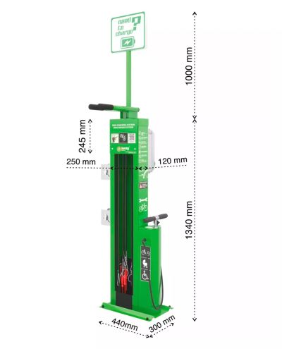 Teeninduspunkt / elektrijalgrataste laadimispunkt iBOMBO E-PRS Scandic