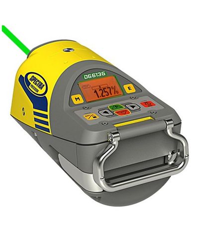 Spectra Precision DG613G torulaser, lasersaatja, laadija, kaugjuhtimispult, kott ja tarvikud