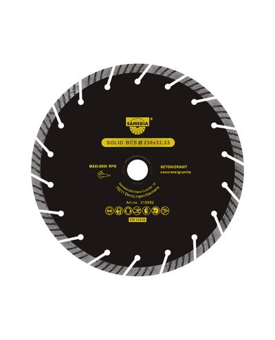 BCS 125x22.23 9Seg 38x2.4x10 (betoonile)