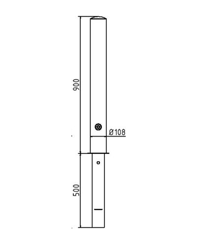 Pollard Ø108mm, eemaldatav