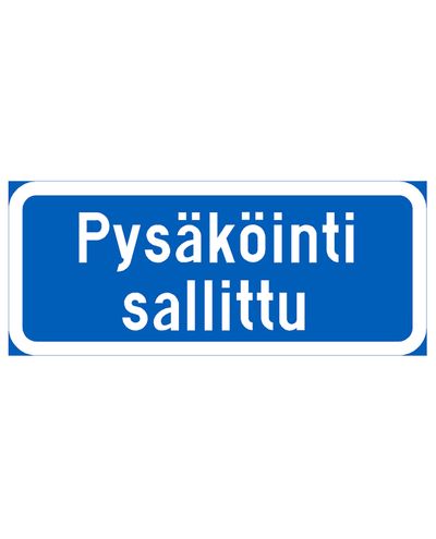 H25 Tekstiga Lisaplaat (sinine/valge)