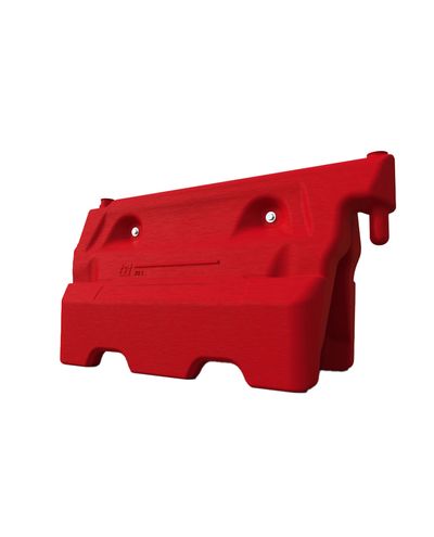 Täispuhutav plastpiire punane 1130x400x560mm, täis 60 kg