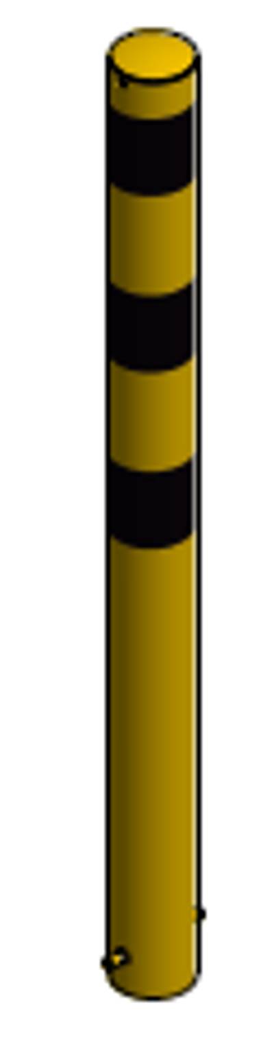 Põhipollar, fikseeritud, kollane/must, Ø101mm / 1300mm Põhipollar, fikseeritud, kollane/must, Ø101mm / 1300mm