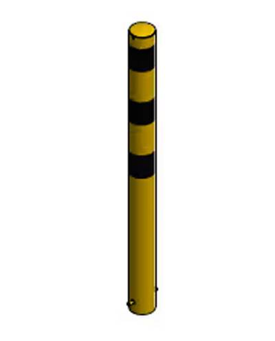Põhipollar, fikseeritud, kollane/must, Ø101mm / 1300mm Põhipollar, fikseeritud, kollane/must, Ø101mm / 1300mm