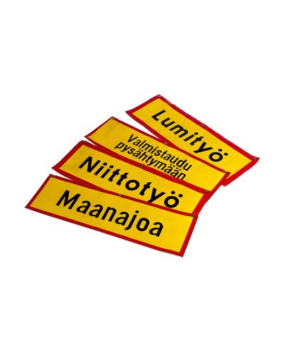 Lisahoiatus telkmärk (soovitud tekstiga) Lisahoiatus telkmärk (soovitud tekstiga)