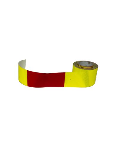 ELY sõiduki hoiatuslint vertikaalse triibuga punane/sidrunikollane R2, 100mm ELY sõiduki hoiatuslint vertikaalse triibuga punane/sidrunikollane R2, 100mm