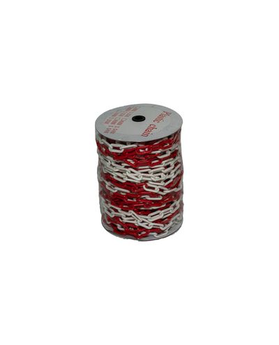 8 mm plastkett (valge/punane) - 50m 8 mm plastkett (valge/punane) - 50m