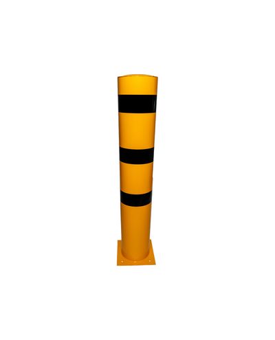 Poltidega kinnitatav turvapost, kollane/must, Ø273mm / 1500mm
